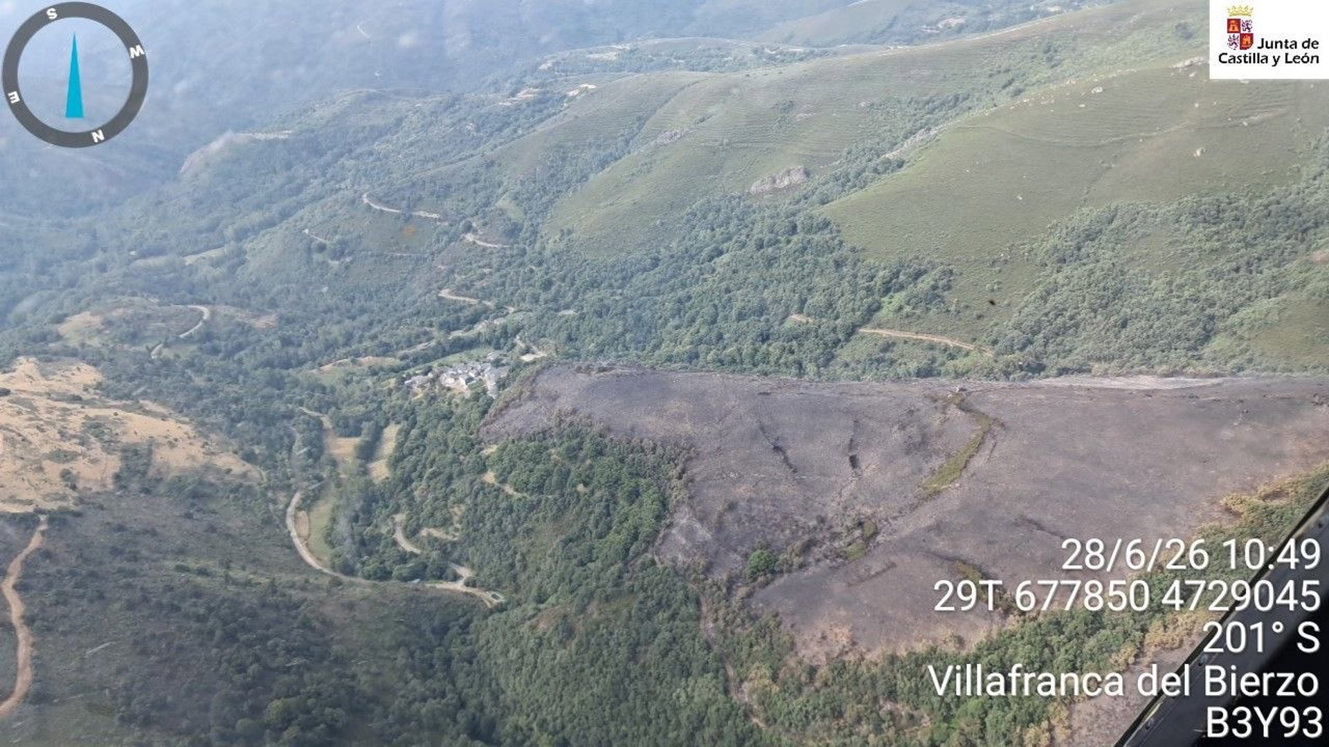 Baja a gravedad 1 el incendio de Pradela (León) y se levanta el confinamiento de Cela