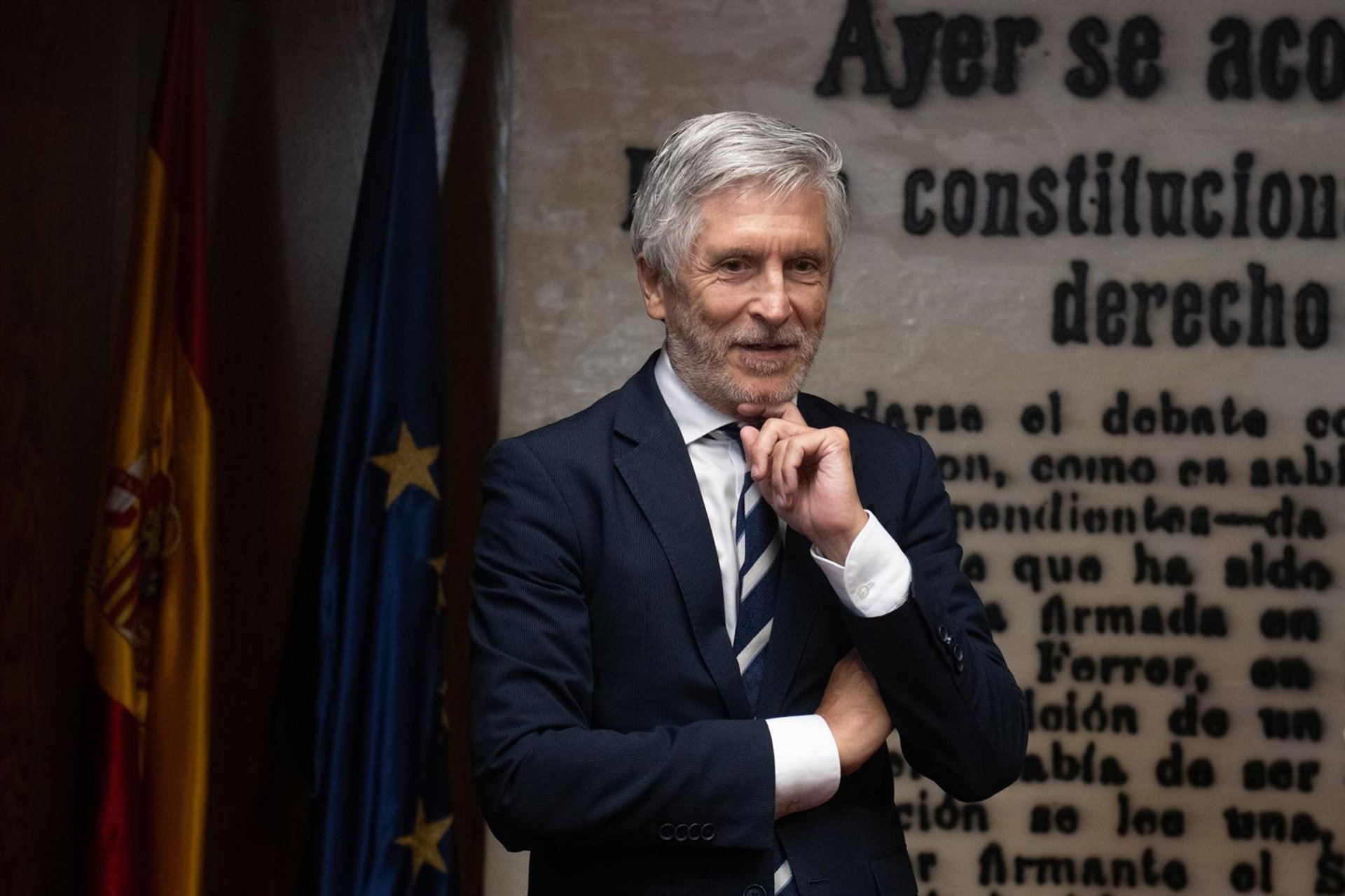 Marlaska sitúa la trama de Leire Díez «fuera de Interior», respalda a Mercedes González y duda de las presiones a la UCO