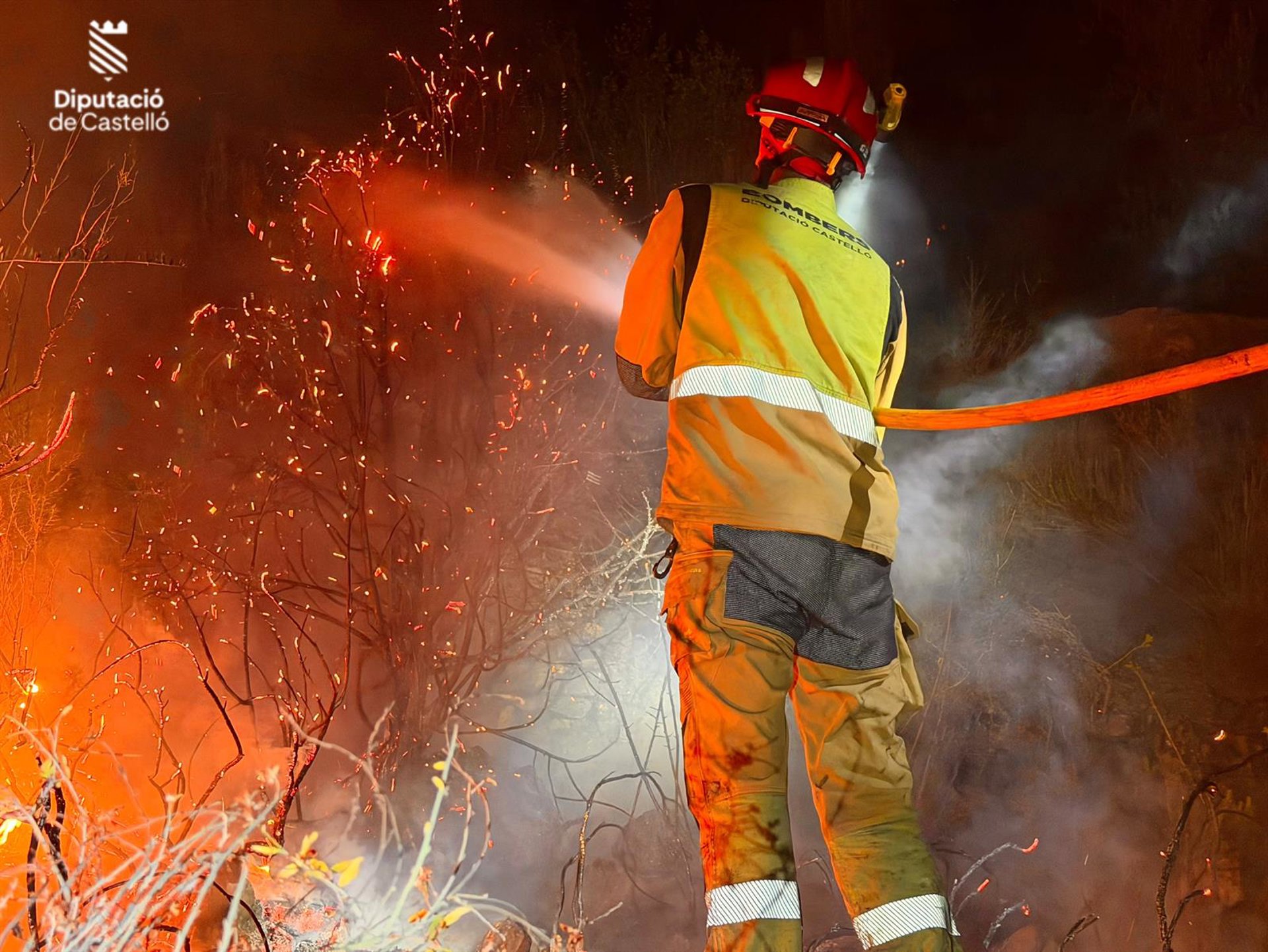 El foco del incendio de Soneja está muy localizado y el Seprona investiga las causas