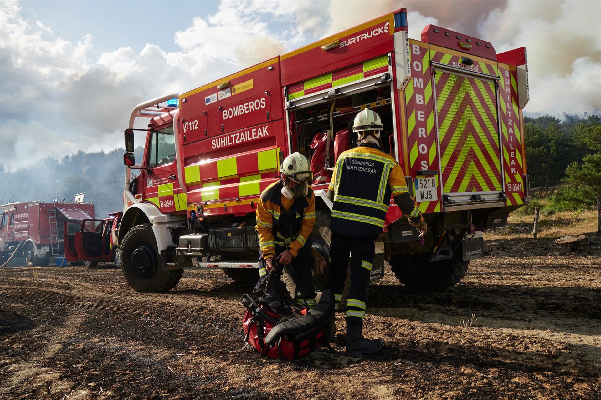 El Gobierno de Navarra moviliza medios por un incendio en Aragón