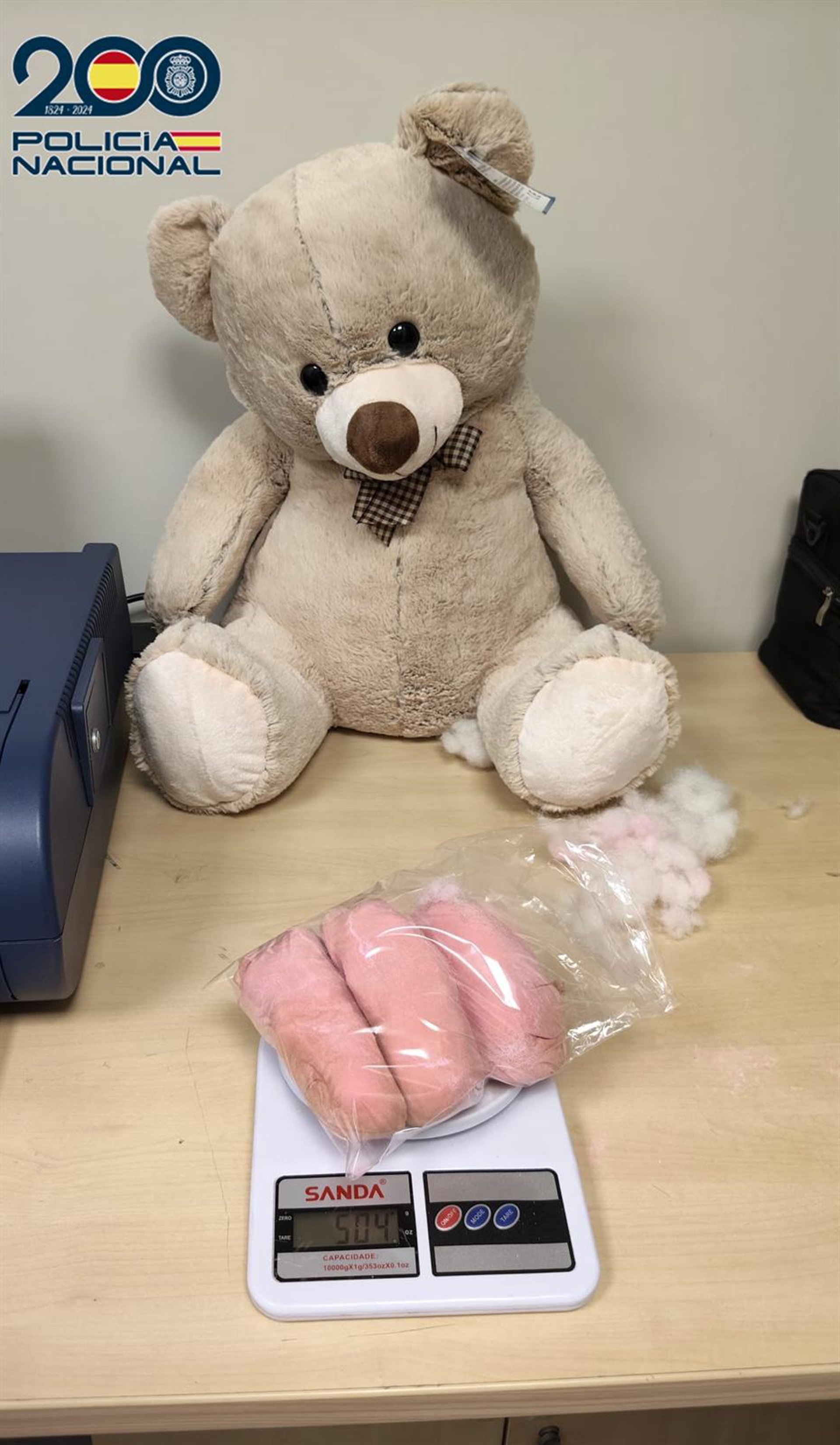 Detenido en Tenerife Norte al interceptarse medio kilo de ‘cocaína rosa’ escondido en un peluche