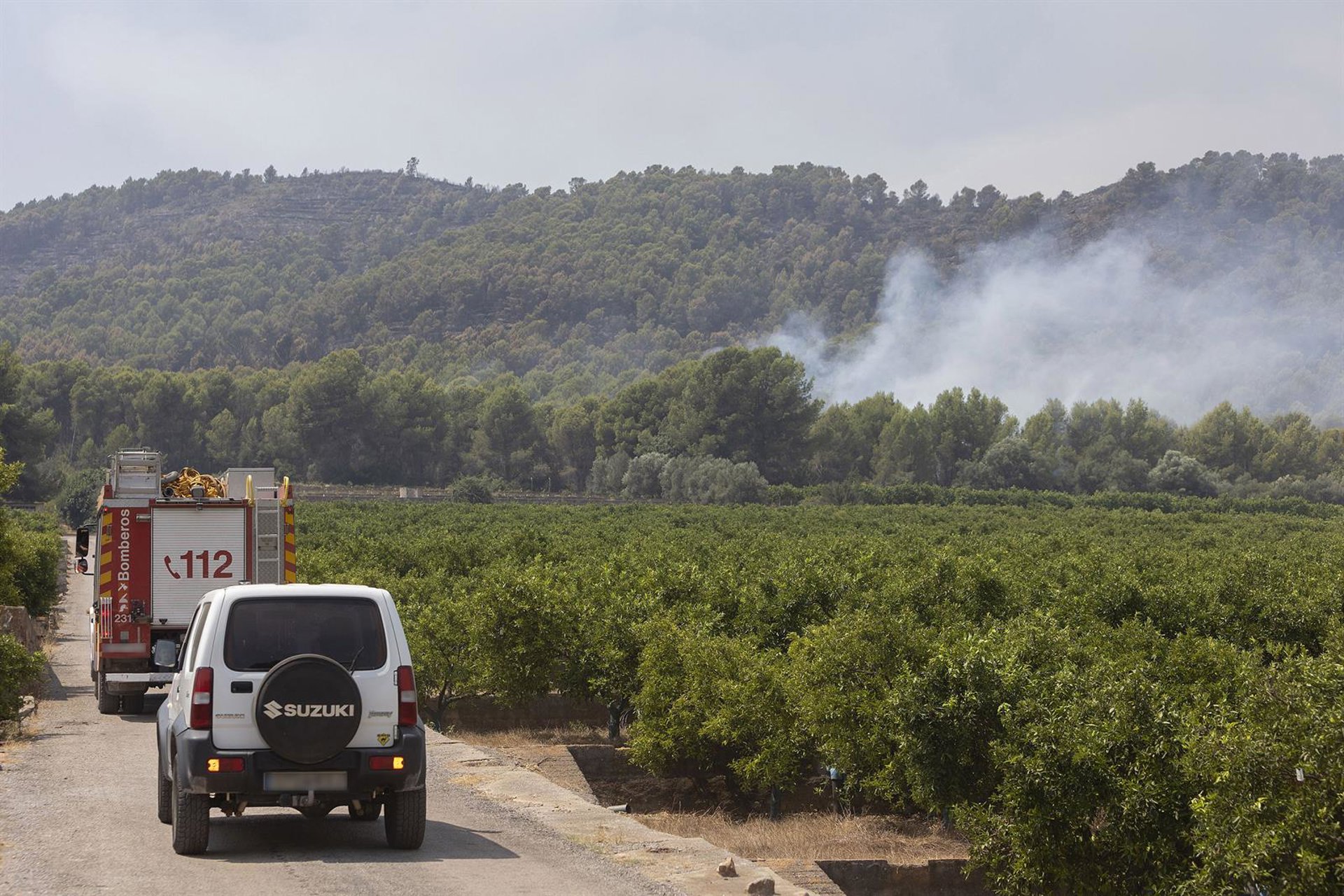 Quinto día del incendio de la Vall d’Uixó: puntos calientes menos intensos y extensos que días pasados